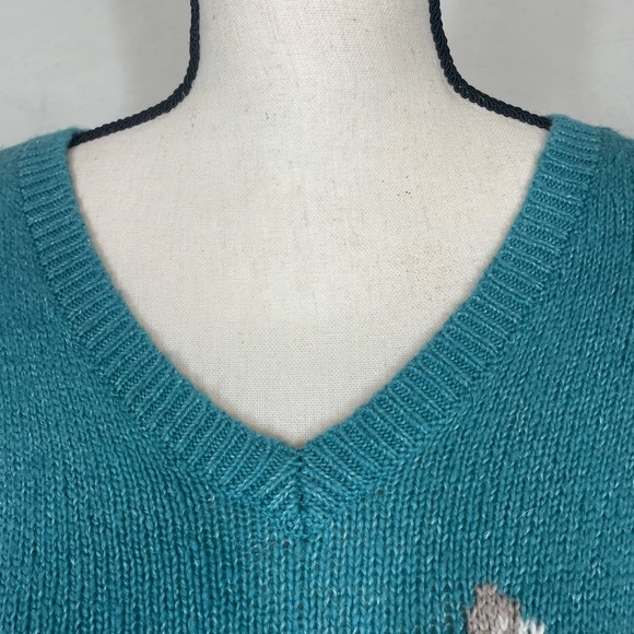 Hollister V-neck Oversized Llama Alpaca Sweater XS - Picture 11 of 12
